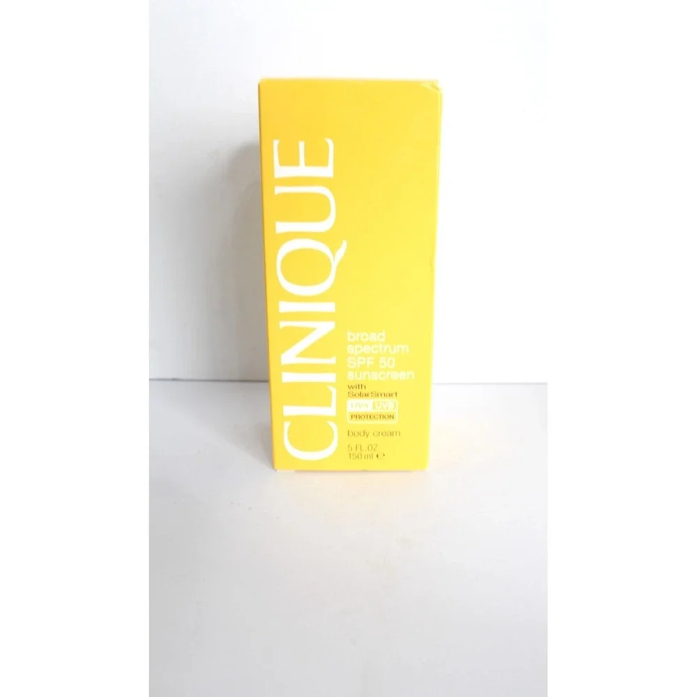 New Clinique Broad Spectrum SPF 50 Sunscreen Body Cream‎ White - 5oz/150ml NIB